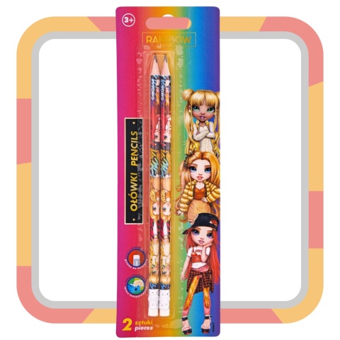 Ołówek z gumką Rainbow High Astra HB 2 szt.
