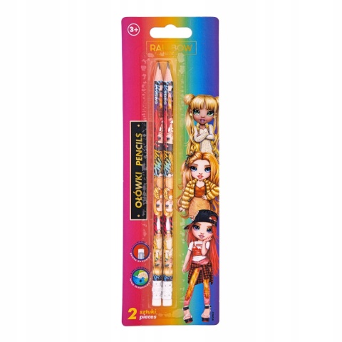 Ołówek z gumką Rainbow High Astra HB 2 szt.
