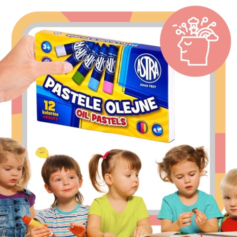 Pastele olejne ASTRA 12 kolorów kredki