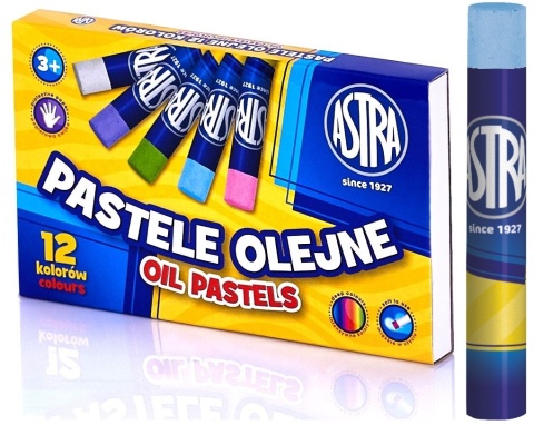 Pastele olejne ASTRA 12 kolorów kredki