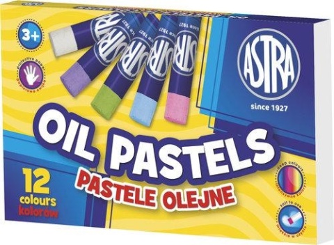 Pastele olejne ASTRA 12 kolorów kredki