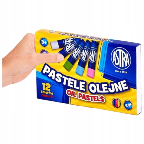 Pastele olejne ASTRA 12 kolorów kredki