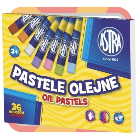 Pastele olejne Astra 36 kolorów kredki