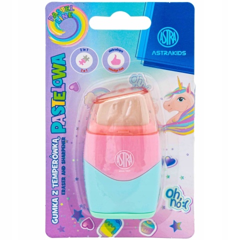 Temperówka manualna, podwójna, z pojemnikiem Astra