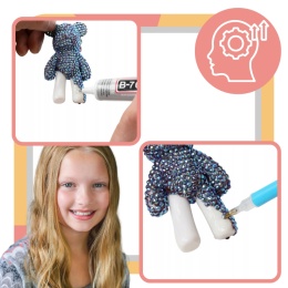 ZESTAW ARTYSTYCZNY WYKLEJANKA MALOWANIE DIAMENTAMI FIGURKA PLASTYCZNY