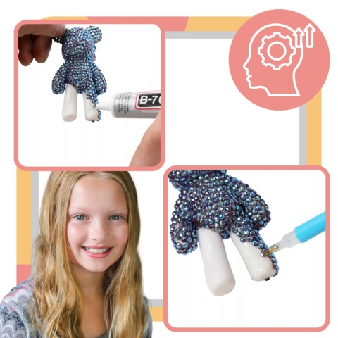 ZESTAW ARTYSTYCZNY WYKLEJANKA MALOWANIE DIAMENTAMI FIGURKA PLASTYCZNY