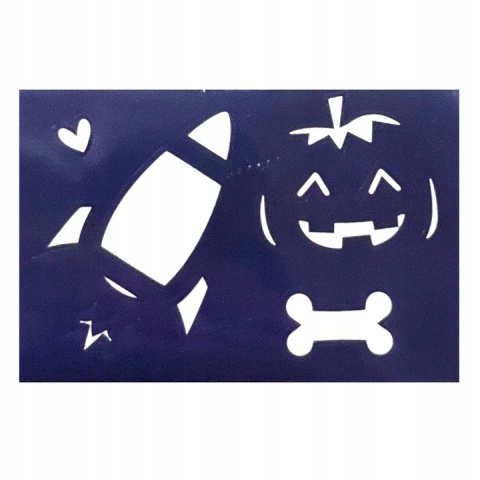 ZESTAW DO MALOWANIA TWARZY CIAŁA SZABLONY TATUAZE WZORY FARBKI DIY MAKE UP