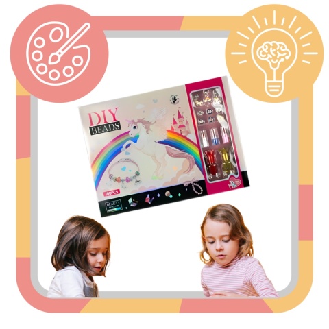 ZESTAW DO ROBIENIA BIŻUTERII BRANSOLETEK DIY KORALIKI CHARMS MAKEUP LAKIERY