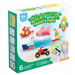 ZESTAW KREATYWNY DO MALOWANIA FIGURKI GIPSOWE DO MALOWANIA FARBY AUTA DIY