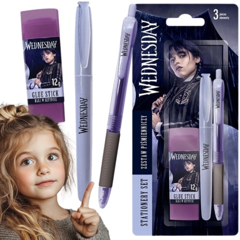 ZESTAW PIŚMIENNICZY 3EL WEDNESDAY ASTRA