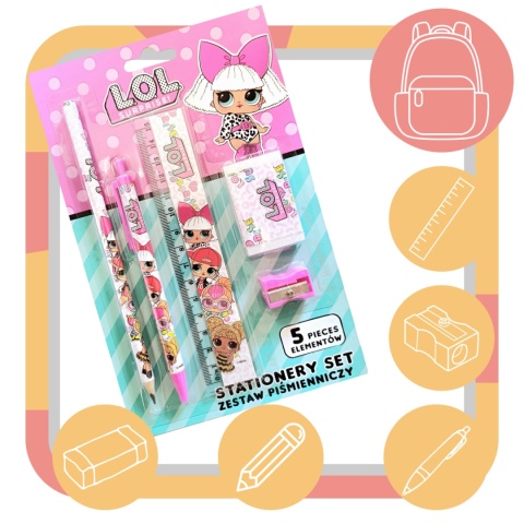 ZESTAW PIŚMIENNICZY 5EL LOL ASTRA