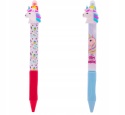 Zestaw 2 długopisów 0,5mm wymazywalne ASTRA niebieskie PANDA KOTEK