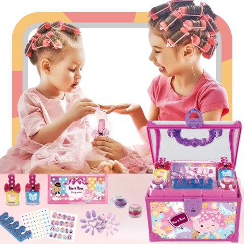 Zestaw do makijażu dla dzieci DUŻY XXL Kuferek Kosmetyków dla dziewczynek