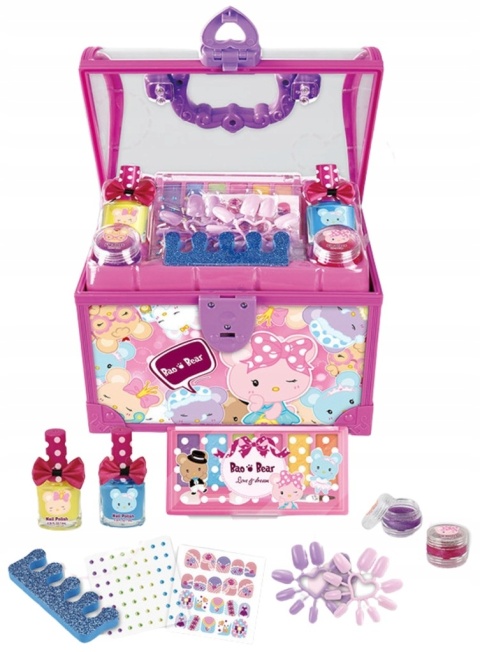 Zestaw do makijażu dla dzieci DUŻY XXL Kuferek Kosmetyków dla dziewczynek