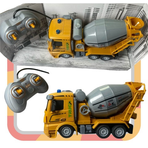BETONIARKA ZDALNIE STEROWANA PILOT EFEKTY ŚWIETLNE MASZYNA BUDOWLANA RC
