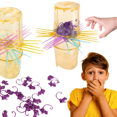 Bierki Spadające Myszki Wieża Tuba Zwierzątka Gra Zręcznościowa Logiczna