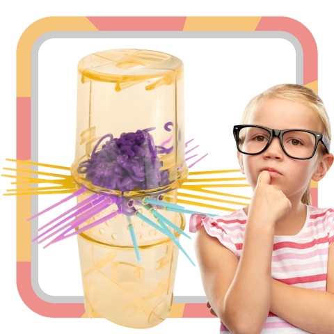 Bierki Spadające Myszki Wieża Tuba Zwierzątka Gra Zręcznościowa Logiczna