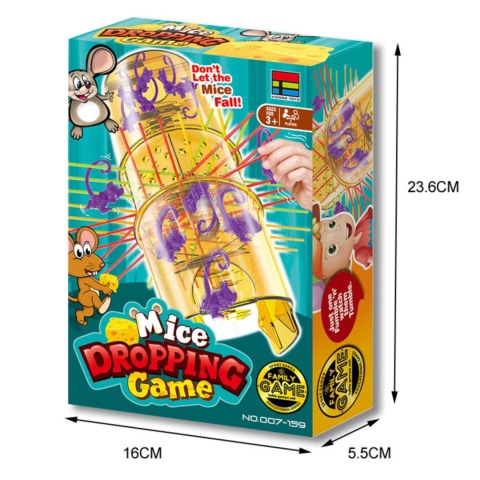 Bierki Spadające Myszki Wieża Tuba Zwierzątka Gra Zręcznościowa Logiczna