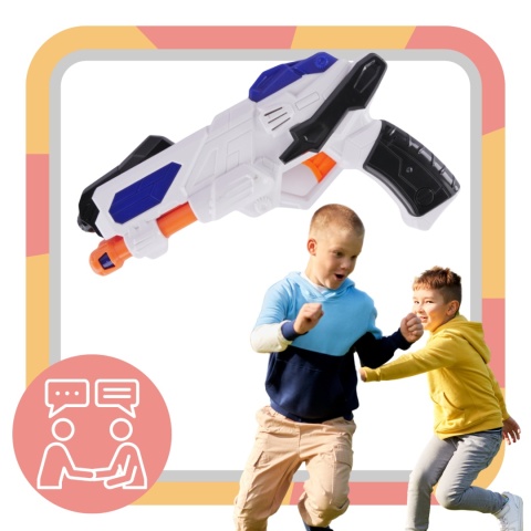 Broń Pistolet Kosmiczny Wojskowy Światło Dźwięk Zabawka Dla Dzieci