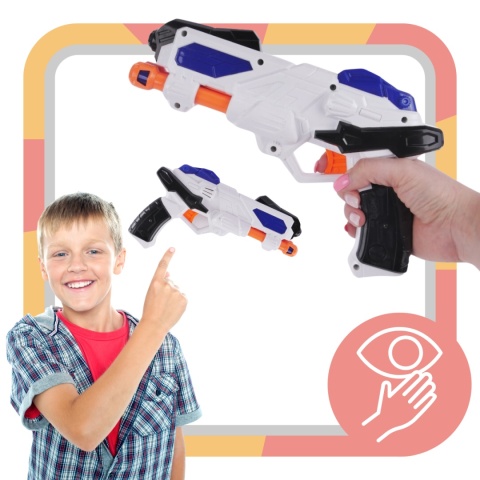 Broń Pistolet Kosmiczny Wojskowy Światło Dźwięk Zabawka Dla Dzieci