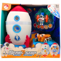 DOMEK DLA LALEK RAKIETA ŁAZIK ASTRONAUCI KOSMICI ROBOTY GALAKTYKA