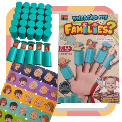 Gra Gdzie Moja Rodzina Interaktywna Gra Rodzinna Pionki Dopasowywanie