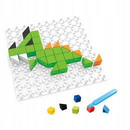 Gra Logiczna Układanka Karty Montessori Tangram Puzzle Klocki Mozaika 59 el