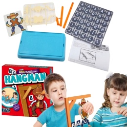 Gra Wisielec Planszówka Zgadywanie Słów Liter Kowboj Gra Rodzinna