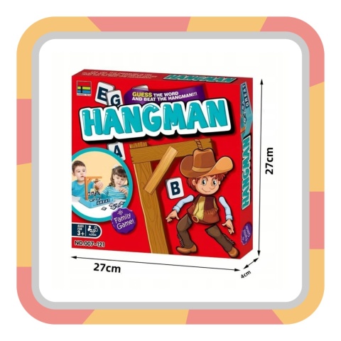 Gra Wisielec Planszówka Zgadywanie Słów Liter Kowboj Gra Rodzinna