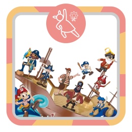 Gra Zręcznościowa Balansujący Statek Piracki Załoga Utrzymanie Równowagi