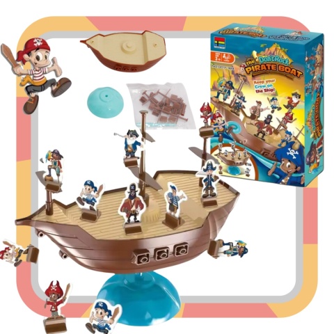 Gra Zręcznościowa Balansujący Statek Piracki Załoga Utrzymanie Równowagi