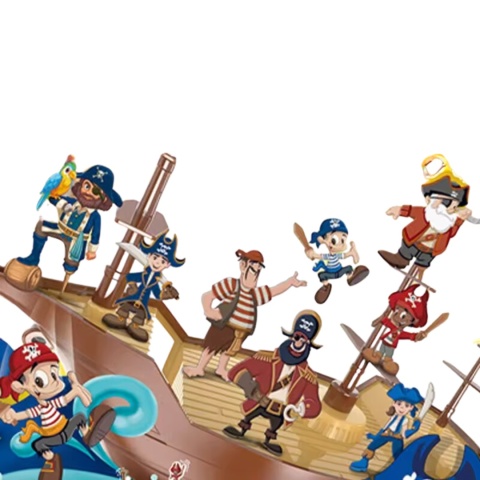 Gra Zręcznościowa Balansujący Statek Piracki Załoga Utrzymanie Równowagi