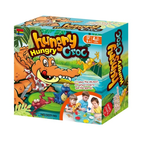 Gra Zręcznościowa Interaktywna Głodny Krokodyl Uciekające Kolorowe Żabki