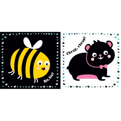 Książeczka kontrastowa Moje zwierzęta Książka kartonowa dla dzieci