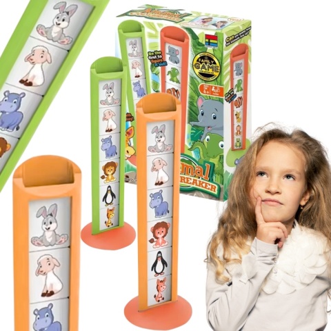 Łamacz Kodów Zwierzątka Gra Logiczna Odgadywanie Hasła Kodu Obrazki Kolorow