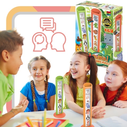 Łamacz Kodów Zwierzątka Gra Logiczna Odgadywanie Hasła Kodu Obrazki Kolorow