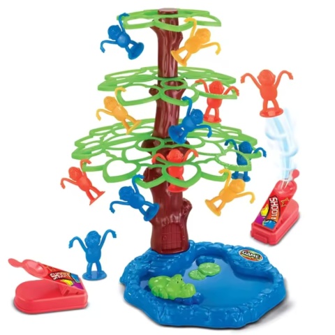 Skaczące Małpki Duży Zestaw Gra Towarzyska Figurki Małpki Drzewo Jeziorko