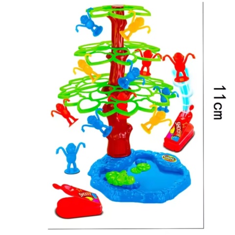 Skaczące Małpki Duży Zestaw Gra Towarzyska Figurki Małpki Drzewo Jeziorko