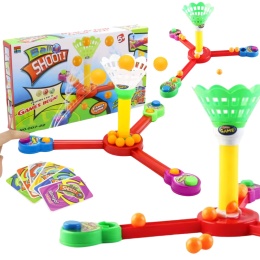 Skaczące Piłki Kulki Kosz Zestaw Gra Towarzyska Trafianie Do Kosza Wyrzutni