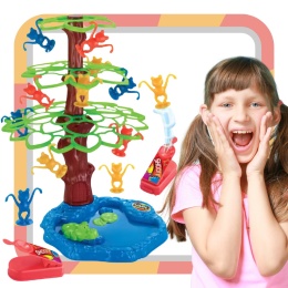 Skaczące Żabki Duży Zestaw Gra Towarzyska Figurki Wyrzutnie Drzewo Jeziorko