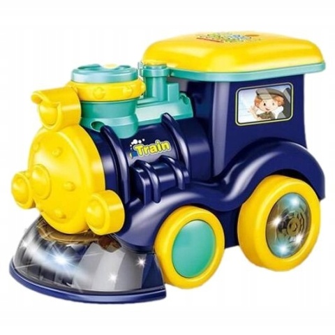 WESOŁA LOKOMOTYWA DO BANIEK MYDLANYCH LED MUZYKA