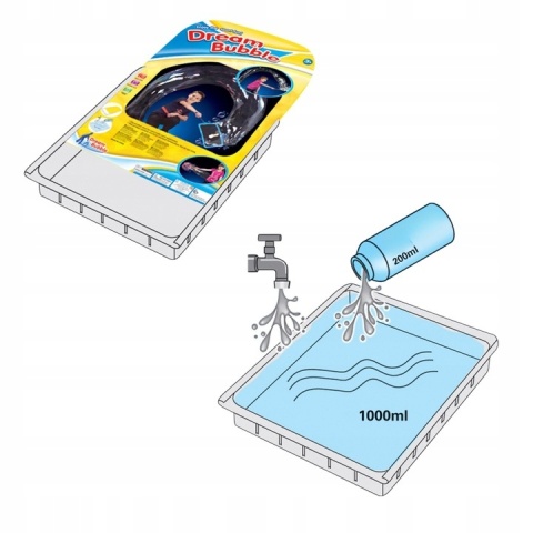 ZESTAW DO ROBIENIA DUŻYCH BANIEK MYDLANYCH RÓŻNORODNE KSZTAŁTY DWA PŁYNY