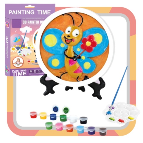 ZESTAW KREATYWNY ARTYSTYCZNY FIGURKA GIPSOWA GIPS DO MALOWANIA FARBKI