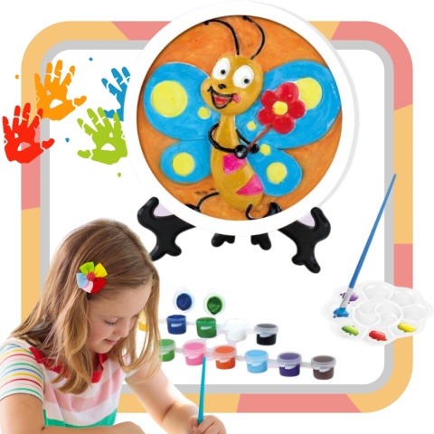 ZESTAW KREATYWNY ARTYSTYCZNY FIGURKA GIPSOWA GIPS DO MALOWANIA FARBKI