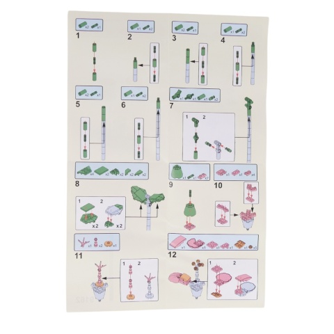 Zestaw Klocki Kwiaty 80 Elementów Hibiskus Instrukcja Składania Prezent