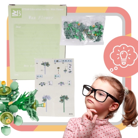 Zestaw Klocki Kwiaty 94 Elementy Składanie Bukietu Instrukcja Obsługi