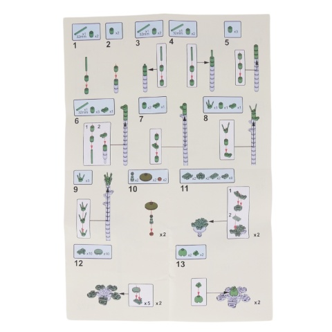 Zestaw Klocki Kwiaty 94 Elementy Składanie Bukietu Instrukcja Obsługi