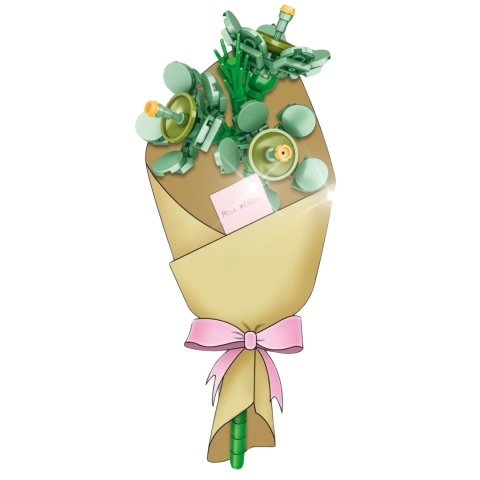 Zestaw Klocki Kwiaty 94 Elementy Składanie Bukietu Instrukcja Obsługi