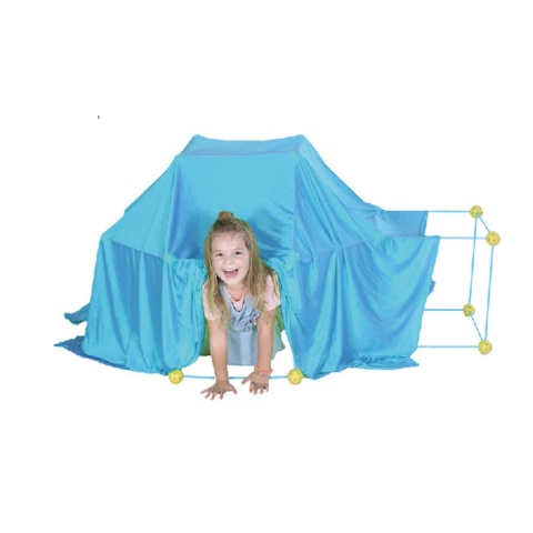 Zestaw Konstrukcyjny Budowa Namiot Baza Patyczki Kulki Otwory Materiał 66El