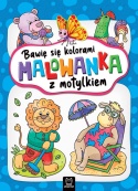 Bawię się kolorami Malowanka z motylkiem Kolorowanka dla Dzieci